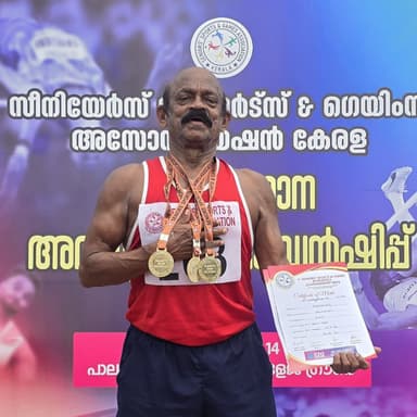 ജോസ് മാവേലിക്ക് നാല് സ്വർണമെഡലുകൾ